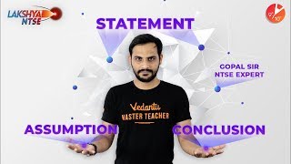 NTSE MAT Preparation  Statement Assumption and Conclusion  Mental Ability Test  Vedantu [upl. by Siravart]