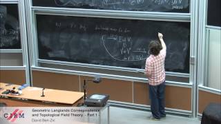 David BenZvi Geometric Langlands correspondence and topological field theory  Part 1 [upl. by Joyan]