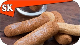 LADYFINGER biscuits  Sponge Fingers  Savoiardi for Trifle or Tiramisu [upl. by Ydnil]