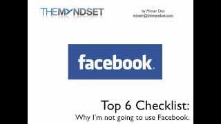 Top 6 reasons why not to join Facebook to be antiFacebook [upl. by Drusilla]