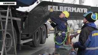 Liebherr  Verlängerung der Standzeit von Hubseilen durch SeilNachsetzen [upl. by Carina]