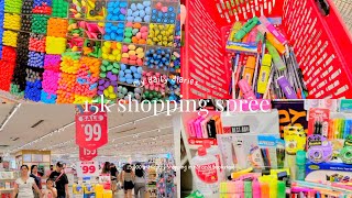 ₱15000 shopping in national bookstore stationery shopping — pens highlighters etc  giveaway [upl. by Ahsiloc]