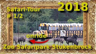 Zoo Safaripark Stukenbrock  Zoo und Safaribereich  2018  SafariTour  Teil 1 [upl. by Crabb]