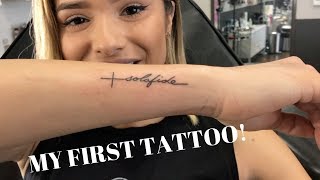 GETTING MY FIRST TATTOO  Chachi Gonzales [upl. by Ammej]