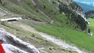 downhill with Pilatus cog railroad  Switzerland [upl. by Kendrick]