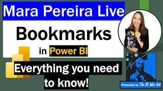 Bet you didnt know this about PowerBI Bookmarks Mara Periera explains all with hints and tips [upl. by Amadas]