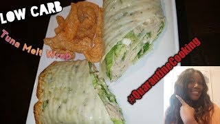 Low Carb Tuna Melt Wraps  Tuna Salad topped Cheese Crackers  KETO  Quarantine Edition [upl. by Endaira]