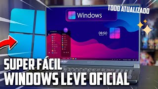 AGORA SIM Windows Leve Para todos  Instale em QUALQUER PC sem REQUISITOS [upl. by Avlasor]