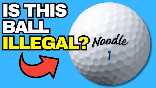 Cutting Open Noodle Golf Ball Is this an illegal golf ball [upl. by Nho]