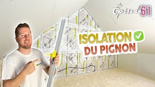 ISOLATION DU PIGNON terminé   EP61  rénovation maison [upl. by Posehn]