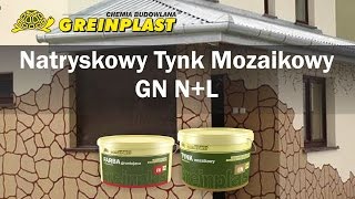 Nakładanie tynku mozaikowego  Greinplast GN NL [upl. by Ellered]