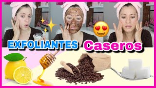 3 EXFOLIANTES CASEROS Y NATURALES PARA LA CARA  PIEL SUAVE Y BONITA  NatyGloss [upl. by Chadburn]