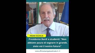 Inizio Anno Scolastico in Basilicata gli auguri del presidente Bardi [upl. by Stephanie]