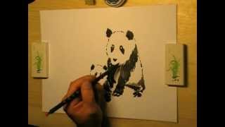 Panda chinesische Reibetusche [upl. by Lennox]