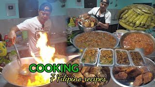 Asbok Ang tulyase Ang daming paluto  orders from Calamba Laguna  Filipino nonstop cooking style [upl. by Arriec]