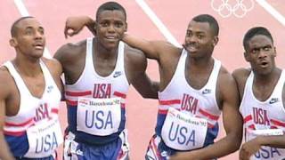 Carl Lewis amp friends The fantastic four in Barcelona 1992 [upl. by Ardme]