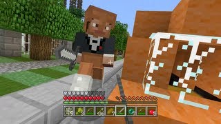 Minecraft Xbox  Neighborhood Hunger Games [upl. by Pentha]