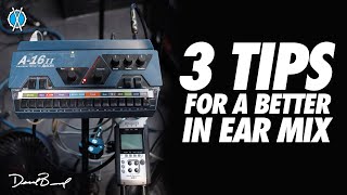 3 Tips for a better in ear mix  Drum Vlog [upl. by Ahab183]