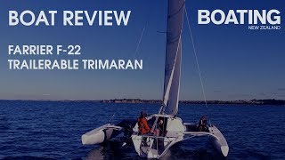 Boat Review  Farrier F22 Trailerable Trimaran [upl. by Cohlier233]