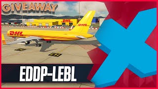 XPlane 11 LIVE  Holiday Special 1 GIVEAWAY  Real World 757 Route  LeipzigHalle to Barcelona [upl. by Oemac976]