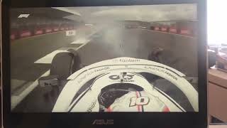 Silverstone 2022 Crash onboard from gasly [upl. by Ennayk]