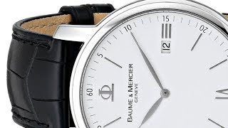 Baume amp Mercier Mens Classima 8485 Swiss Date Watch [upl. by Edahsalof637]