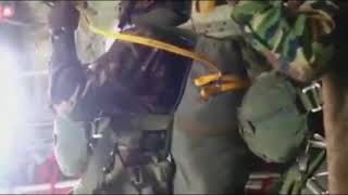 Nigerian Army Paratroopers Jumping From Aircraft [upl. by Meldoh]