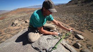 Basic amp Intermediate Outdoor Climbing 7 Top Rope Anchor  Using a Cordelette  Climbing Tech Tips [upl. by Jedthus816]