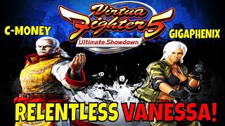 VF5US GIGAS VANESSA IS RELENTLESS Lau Chan Gameplay [upl. by Pietra]