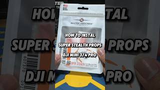 How to install Master Airscrew Super Stealth Propellers  DJI Mini 34 Pro drone dji [upl. by Bove539]