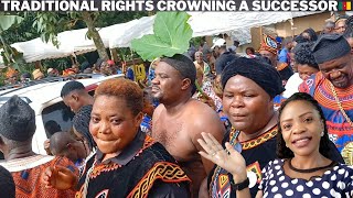 African Traditional Rights  How a SUCCESSOR is crowned in Bafut  AfricanCameroon Village Life [upl. by Asiole]