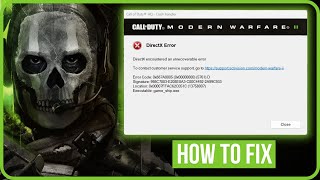 MW2 DIRECTX ERROR FIX 2023  Fix COD MW2 Directx Encountered An Unrecoverable Error [upl. by Esej719]