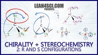 R and S Configuration Using Cahn Ingold Prelog Priority Rules Leah Fisch [upl. by Danita]