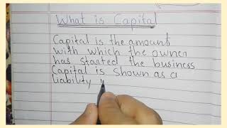 WHAT IS CAPITAL MEANING IN ENGLISHBOOK KEEPING AND ACCOUNTANCY capitalmeaning SHAHKAARLIBRARY [upl. by Zzabahs289]