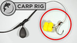 How To Tie A Simple Carp Rig  Very Easy [upl. by Nerval]