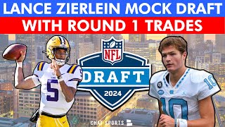 2024 NFL Mock Draft Reacting To Lance Zierlein’s CRAZY First Mock Draft WITH Trades [upl. by Reinhard]