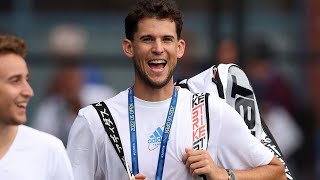 Dominic Thiem handed touching gift by US Open ahead of retirement [upl. by Aicilyt300]