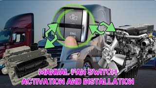 FREIGHTLINER CASCADIA 126 DD15 ENGINE COOLING FAN COMPUTER PROGRAMMING MANUAL FAN ACTIVATION [upl. by Assirialc917]