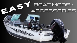 EASY Boat Modifications Accessories amp Upgrades  Storage Hacks Tools Lighting Batteries amp More [upl. by Ettezil529]