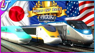 Train Simulator  Europe Asia amp America World Cup Race [upl. by Ailemak857]