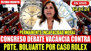 🔴CONGRESO EN VIVO BUSCAN VACANCIA CONTRA PDTE BOLUARTE POR PERMANENTE INCAPACIDAD MORAL  4424 [upl. by Ytte]