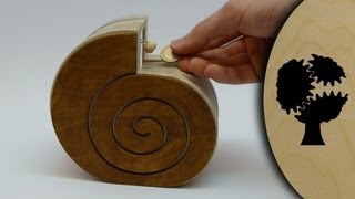 Schneckchen  Holzsparkasse Wooden Coin Bank [upl. by Murry]