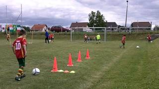 Torschuss Training Teil1 INTERSPORT kicker Fußballcamp Merschwitz [upl. by Haem]