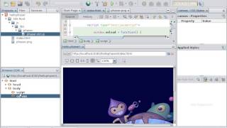 Hello Phaser in NetBeans IDE [upl. by Franzen]