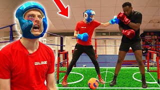 PRO FOOTBALLER vs PRO BOXER  Who Wins Viddal Riley KO [upl. by Thorne]