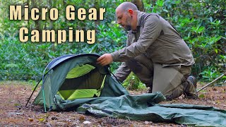 Micro Camping Set up  Overnighter with Campfire Meat Feast [upl. by Jc]