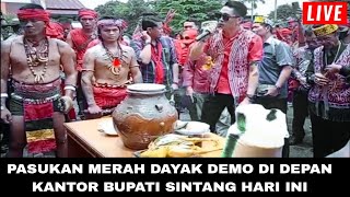 PASUKAN MERAH DAYAK DEMO DI SINTANG HARI INI [upl. by Oneill]