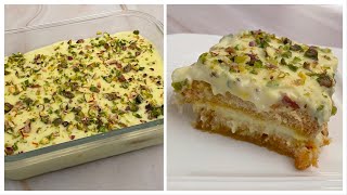 15 Minutes Dessert Recipe With 2 Cups Of Milk  Instant Malai Cake 15 मिनट मे बहुत स्वादिष्ट मिठाई [upl. by Ahsaeym]