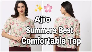 Best Comfortable Top From Ajio 🎀🌸 ajio haul sale summersfit review SupriyaSingh17 [upl. by Hobard]