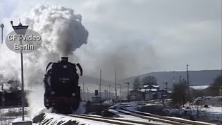 Sonne Schnee und Kälte Winterdampf auf steilen Strecken [upl. by Ulphi981]